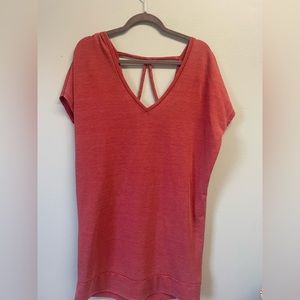 coral/red express dress size small, never worn